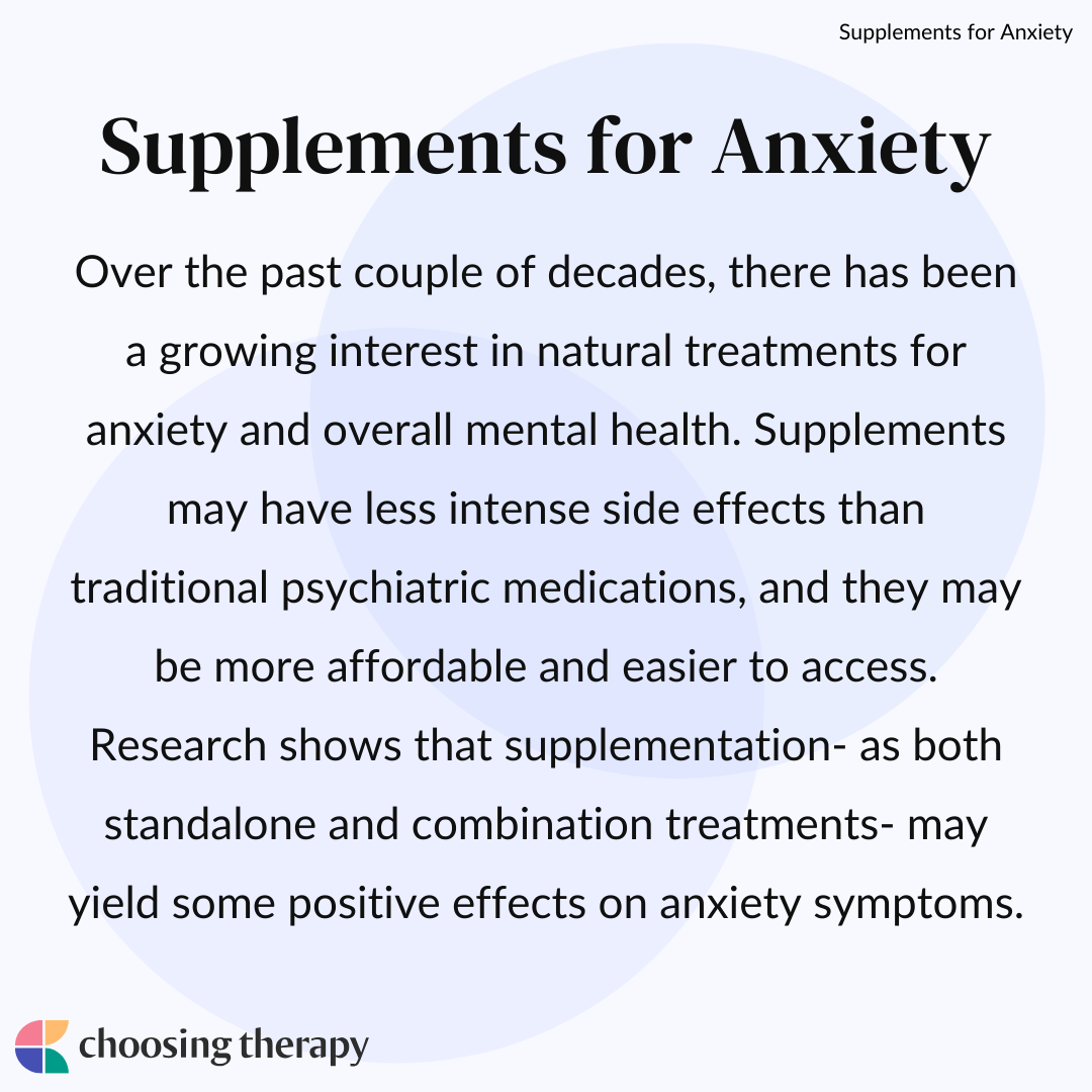 Natural Supplements for Effective Anxiety Relief - Nootropics Planet
